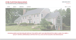 Desktop Screenshot of ccbcustombuilding.com